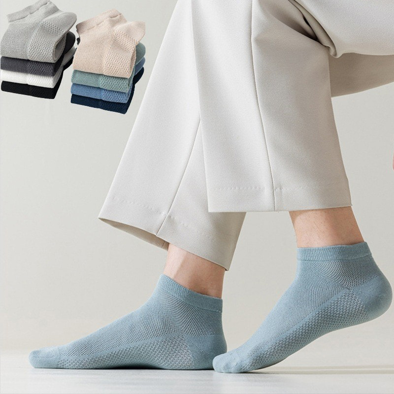 Cottonus Mesh homines scriptor navi Socks