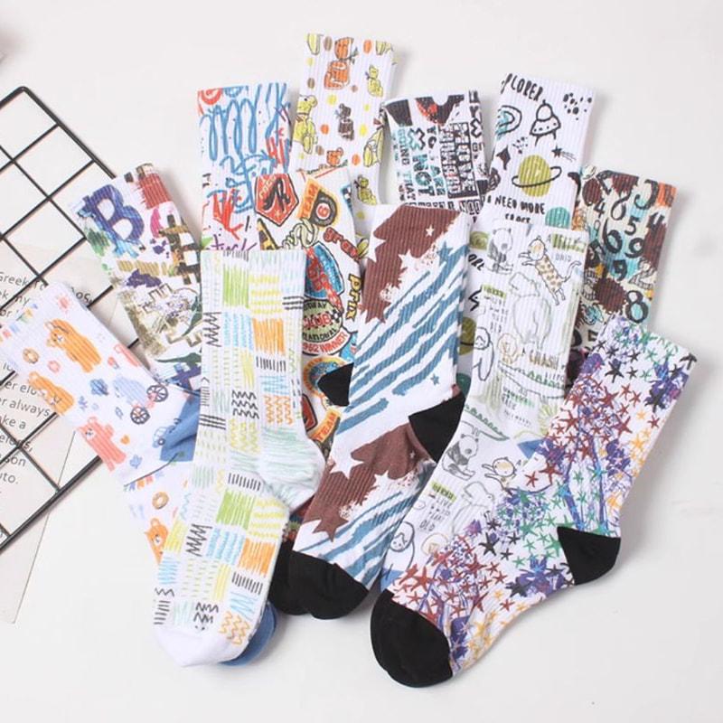 3D printing technology pro vere et aestate tibialia, homines in longa socks, mulieres scriptor midsoles, Europae et American platea ludis, copulat 'Cottonus socks, graffiti trendy socks 3D printing technology pro vere et aestate tibialia, homines in longa socks, mulieres scriptor midsoles, Europae et American platea ludis, copulat 'Cottonus socks, graffiti trendy socks