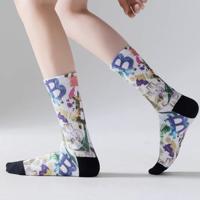 3D printing technology pro vere et aestate tibialia, homines in longa socks, mulieres scriptor midsoles, Europae et American platea ludis, copulat 'Cottonus socks, graffiti trendy socks