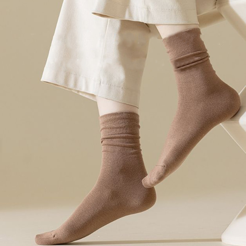 Solidum color autumnus / hiems Retro stilum moles socks albis socks